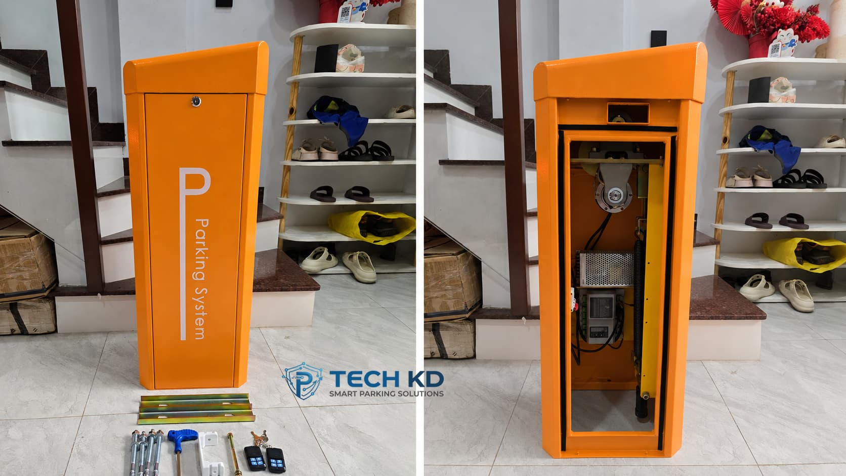 Thiết bị cơ bản trong một bộ barie